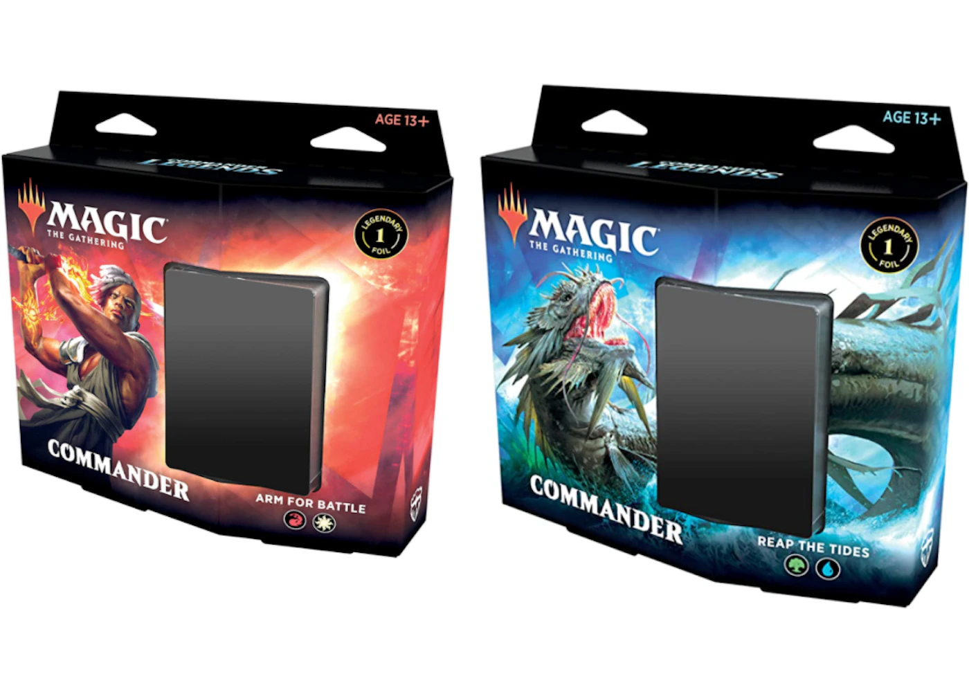 2020 Magic: The Gathering TCG Commander Legends Commander Deck Arm for Battle/Reap the Tides Bundle - GB 2020 Magic: The Gathering TCG Commander Legends Commander Deck Arm for Battle/Reap the Tides Bundle - GB