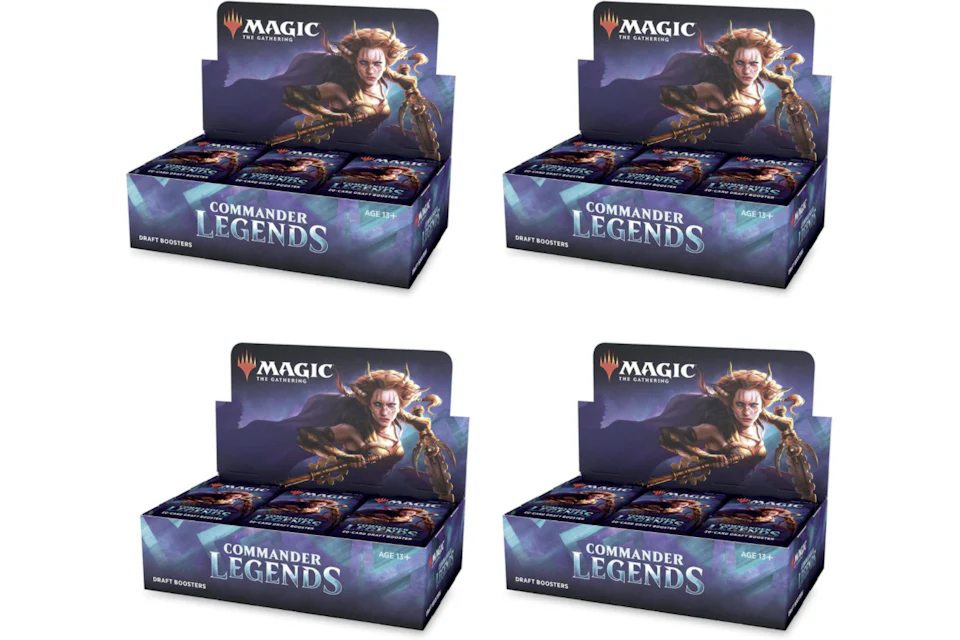 2020 Magic: The Gathering TCG Commander Legends Draft Booster Box 4x Lot
