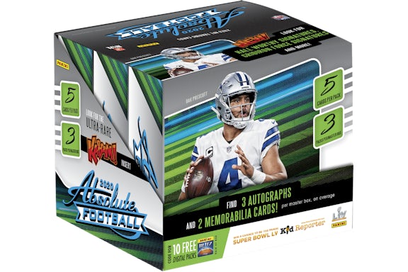 Caja de pasatiempos de fútbol absoluta Panini 2020