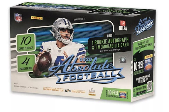 2020 Panini Absolute Football Mega Box 40 ct.