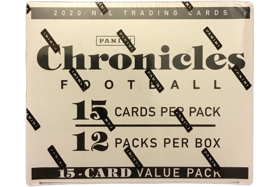 2020 Panini Chronicles Football Factory Sealed Cello Fat Pack Box