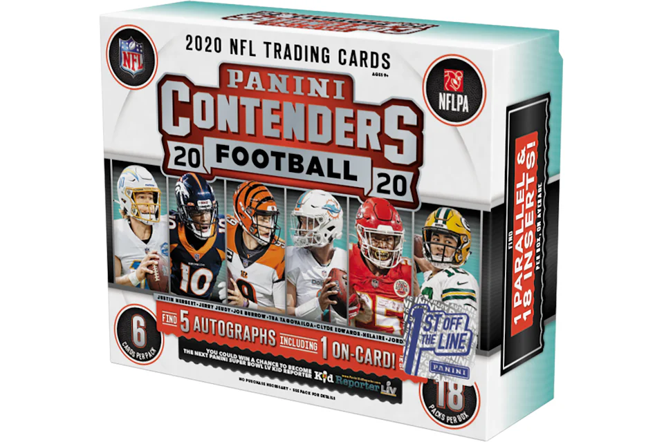 2020 Panini Contenders Football 1st Off The Line Box