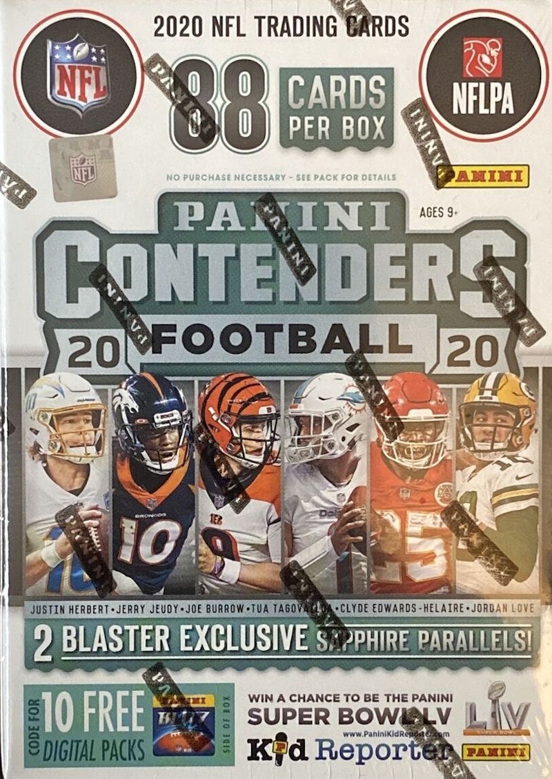 2020 Contenders Football Sealed deals Blaster Box (2) LOT 2