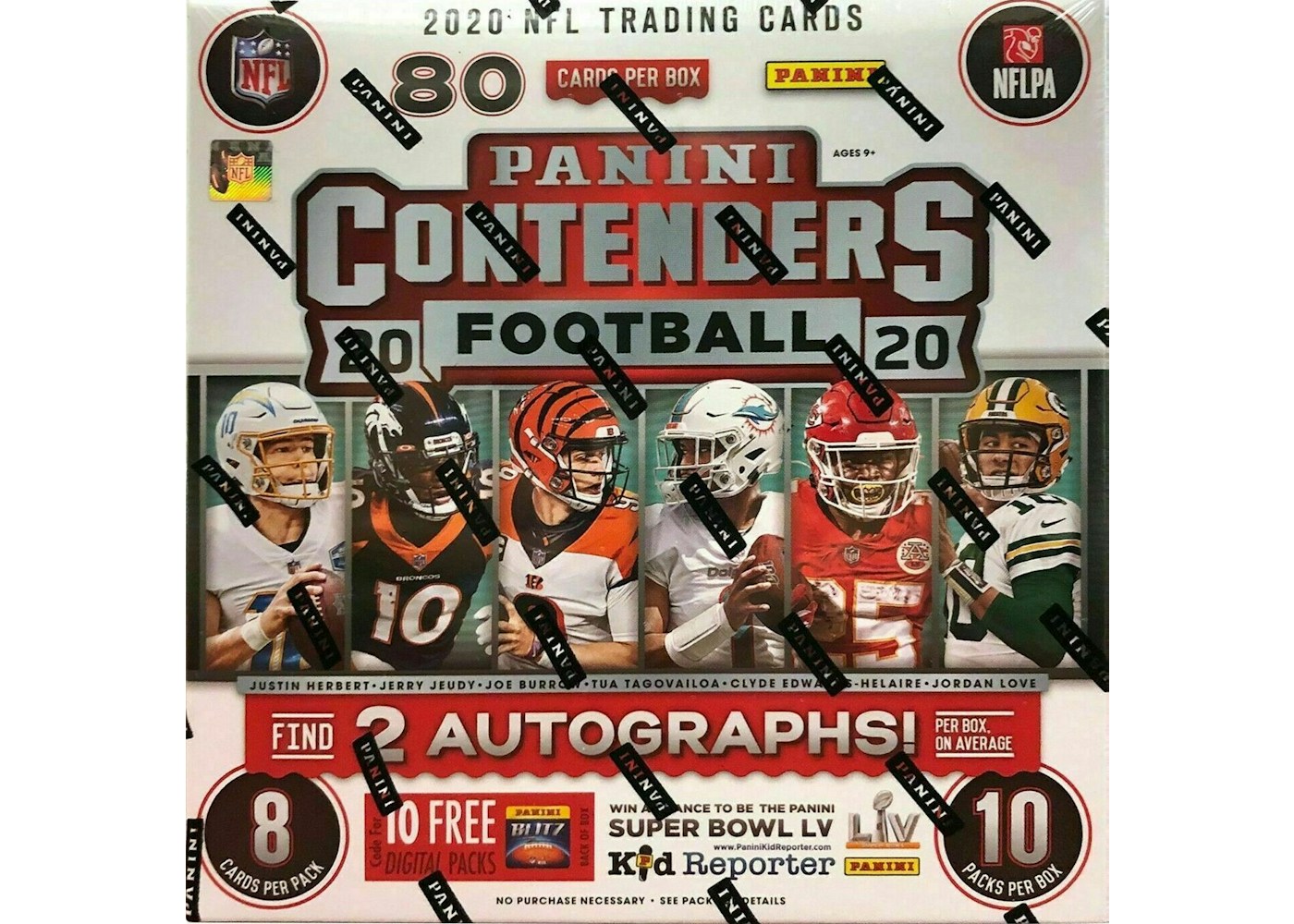 2020 Panini Contenders Football Fanatics Mega Box 80 ct. - 2020