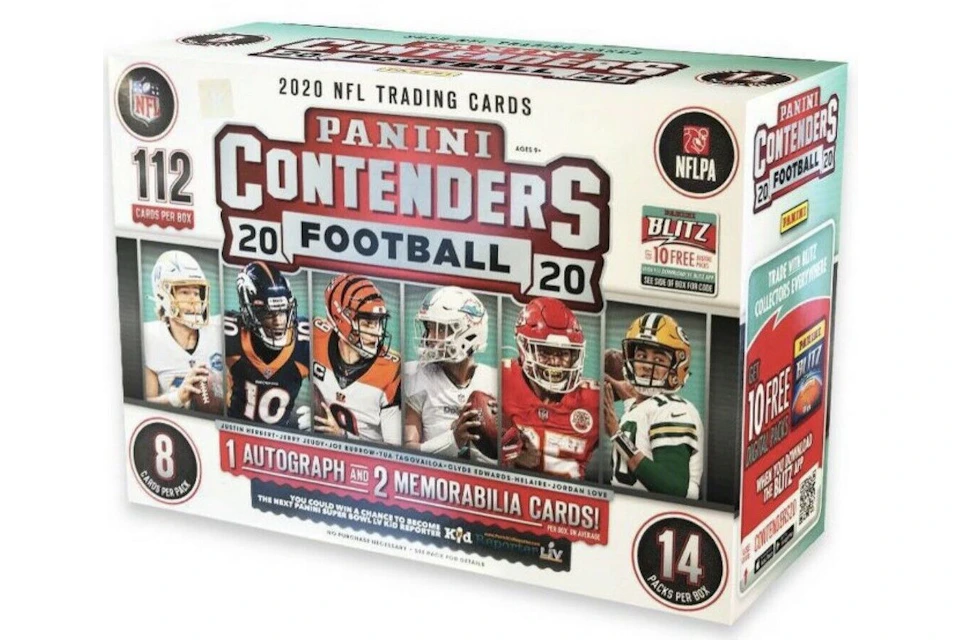 2020 Panini Contenders Football Mega Box (14 Packs)