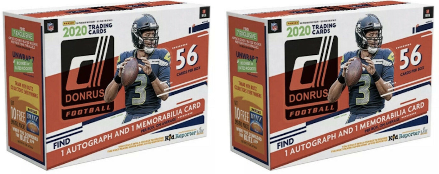 2020 Panini Donruss Football Mega Box 2x Lot 2020