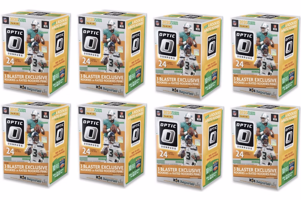 2020 Panini Donruss Optic Football Blaster Box (Pink parallels) 8x Lot