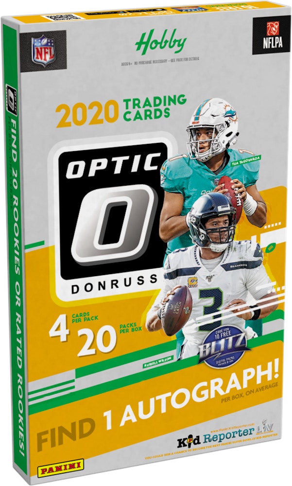 2020 Panini Donruss Optic Football Hobby Box 2020