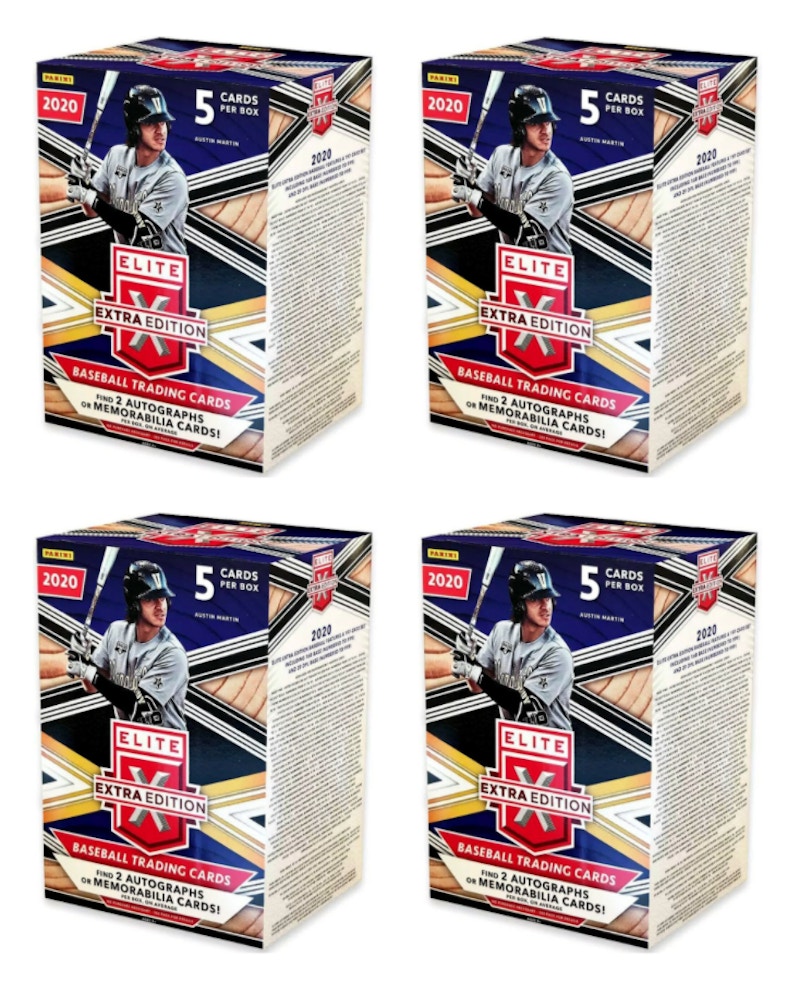 2020 Panini Elite Extra Edition Baseball Blaster Box 4x lotto