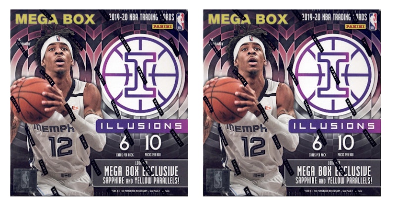 2019-20 Panini Illusions Basketball Mega Box 2x Lot 2020 US