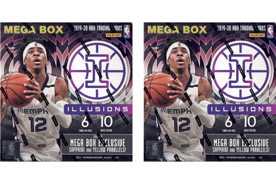 2019-20 Panini Illusions Basketball Mega Box 2x Lot