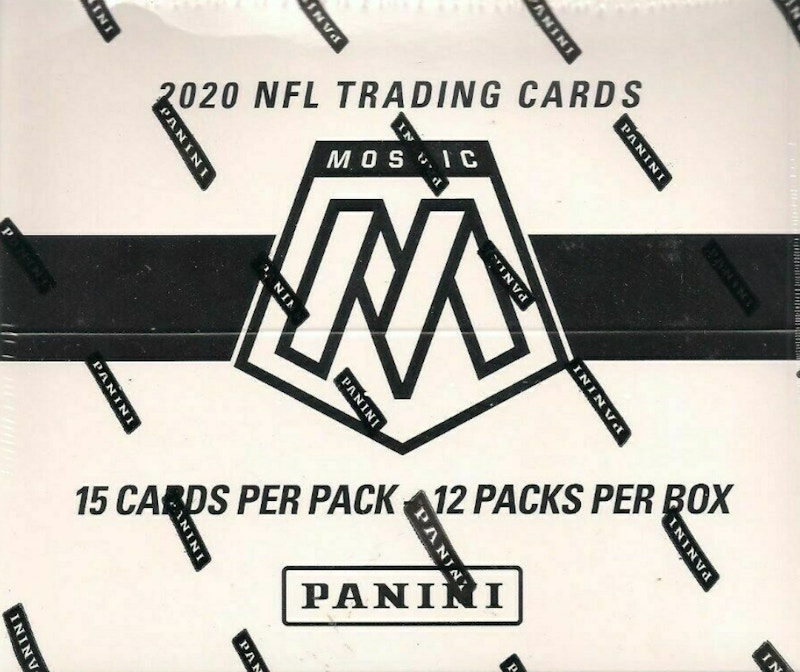 2020 Panini Mosaic Football Factory Sealed Cello Box