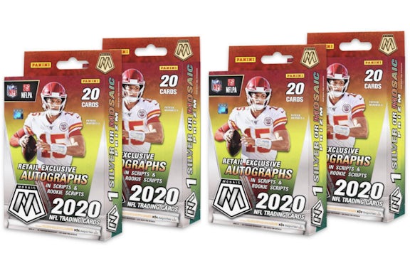 2020 Panini Mosaïque Boîte de Cintre de Football 4x Lot