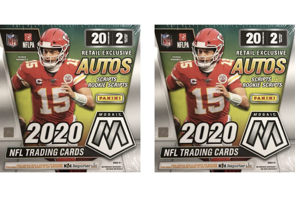 2020 Panini Mosaic Football Wal-Mart Mega Box 2X Lot