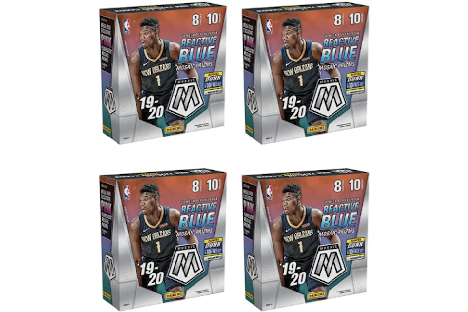 2019-20 Panini Mosaic Basketball Mega Box 4x Lot