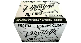 2020 Panini Prestige Football Factory Sealed Multi-Pack Cello Fat Pack Box