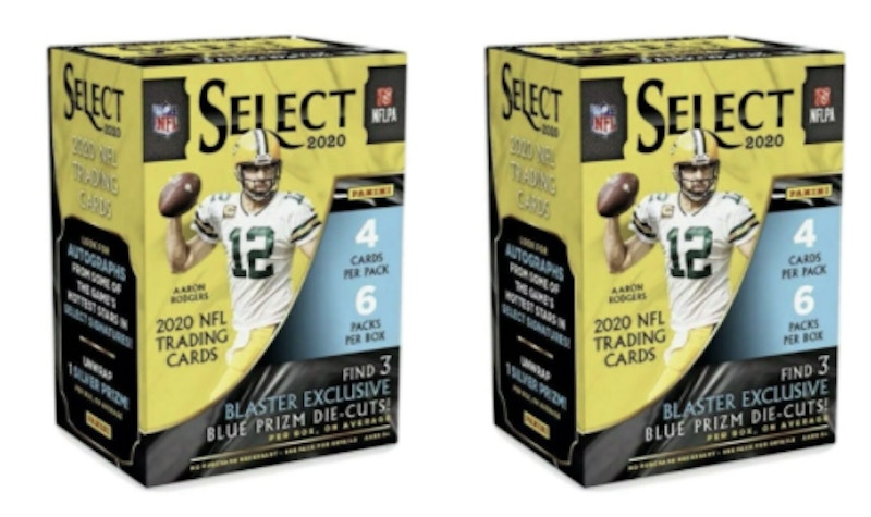 2020 Panini Select Football Blaster Box 2x Lot (Blue Prizm DieCuts