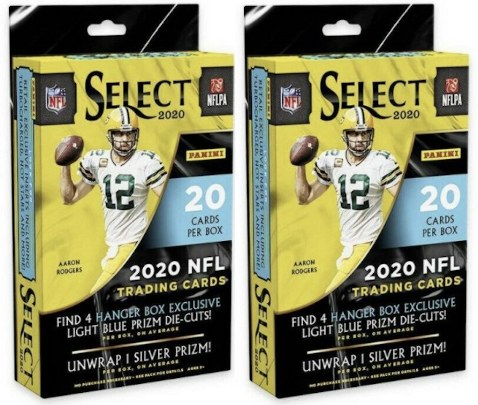 18 cartes à collectionner exclusives Panini NFL Football Hanger Box 