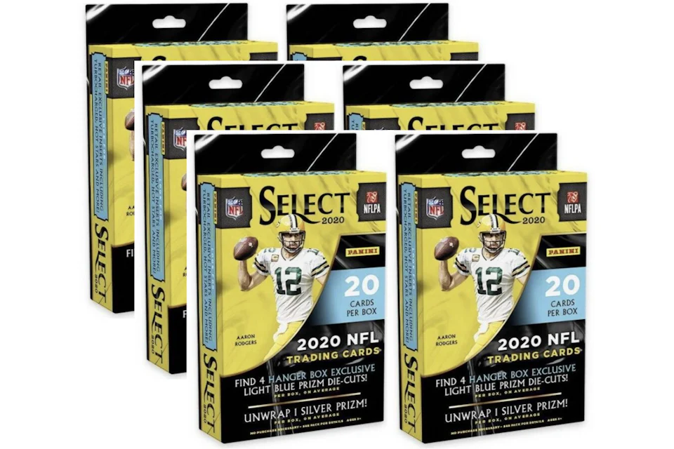 2020 Panini Select Football Hanger Box (Light Blue Die-Cuts) 6x Lot