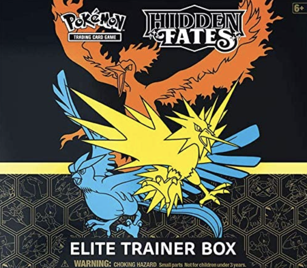 Pokemon Hidden Fates Elite Trainer Box in Hand New and Sealed 