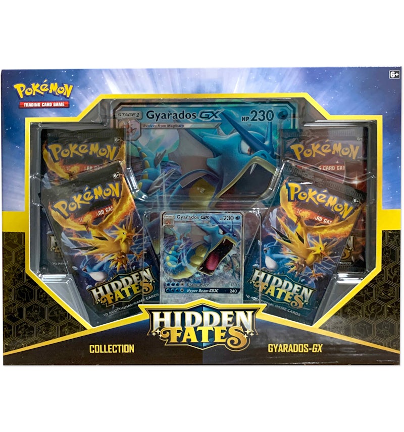2019 Pokemon Sun & Moon 11.5 Hidden Fates GX Box Gyarados GX - US 2019 Pokemon Sun & Moon 11.5 Hidden Fates GX Box Gyarados GX - US