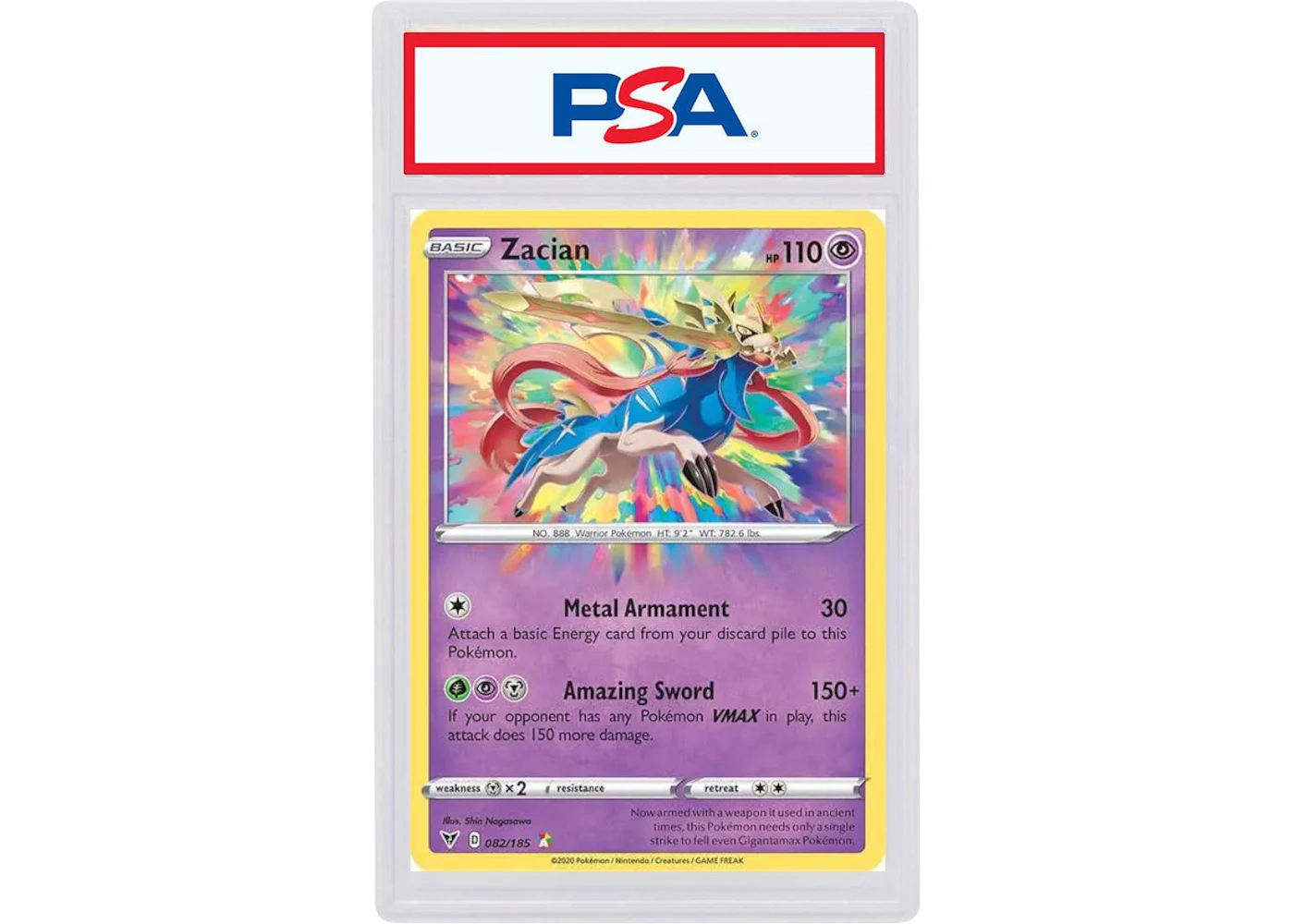 2020 Pokmon Sword & Shield Vivid Voltage 082 Zacian (PSA or BGS Graded) - 2020 - US 2020 Pokmon Sword & Shield Vivid Voltage 082 Zacian (PSA or BGS Graded) - 2020 - US