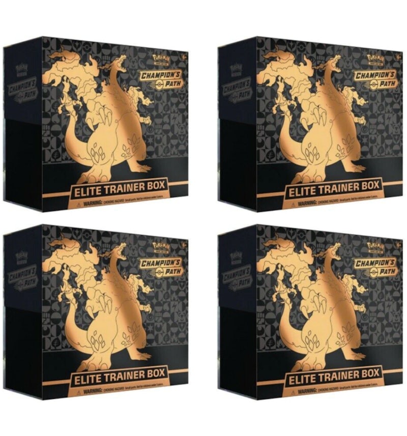 2020 Pokemon TCG Champions Path Elite Trainer Box 4X Lot - US 2020 Pokemon TCG Champions Path Elite Trainer Box 4X Lot - US
