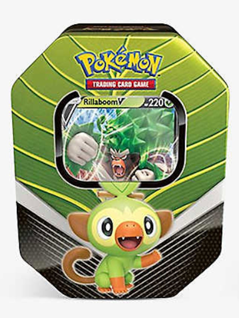 Pokémon TCG Galar Partners Tin Rillaboom V (Vertical)