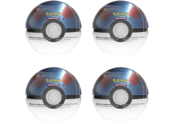 Pokemon Tcg Great Ball Tin 4x Lot Pokemon Tcg Great Ball Tin 4x Lot