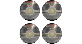 Pokémon TCG Luxury Ball Grey Tin 4X Lot