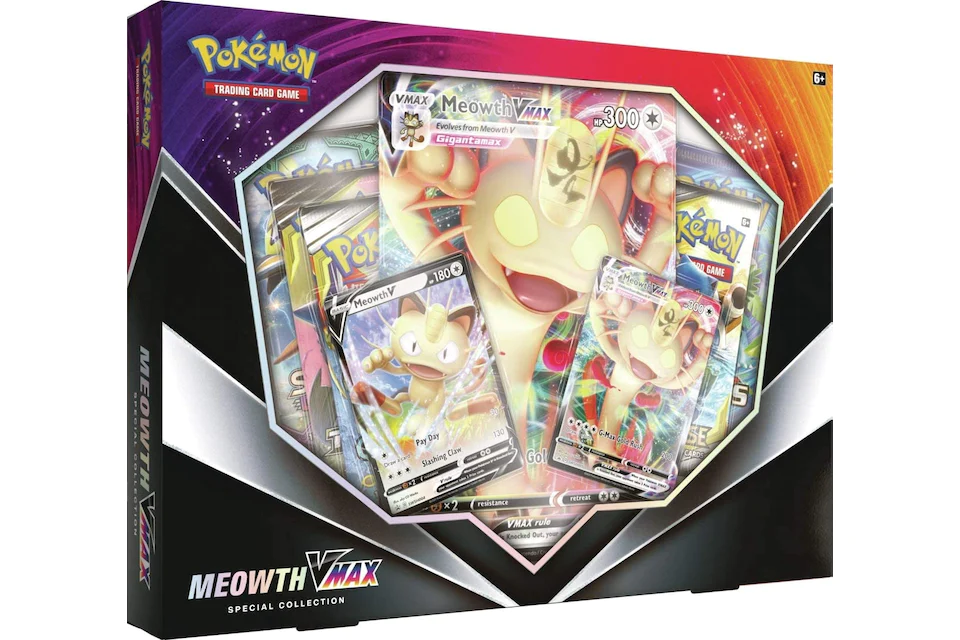 2020 Pokemon TCG Meowth VMAX Special Collection