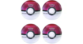 Pokémon TCG Poke Ball Tin 4X Lot