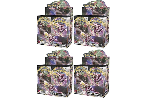 Pokémon TCG Schwert & Schild Clash der Rebellen Booster Box 4x Lot