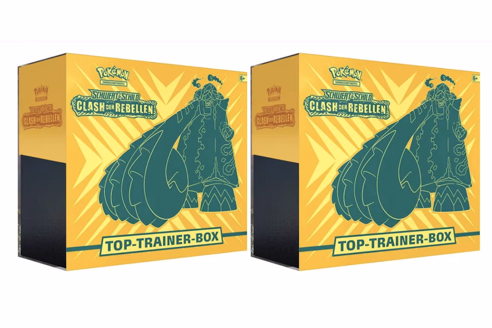 Pokémon TCG Schwert & Schild Clash der Rebellen Top Trainer Box 2x Lot