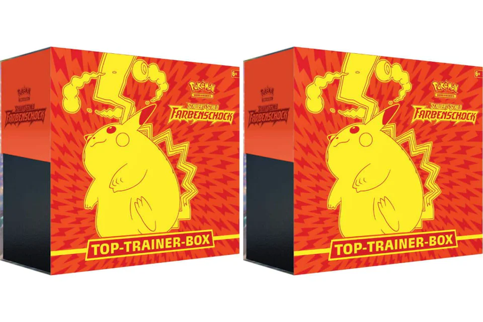 Pokémon TCG Schwert & Schild Farbenschock Top Trainer Box 2x Lot