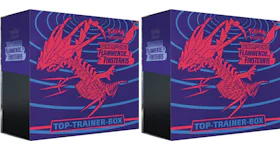 Pokémon TCG Schwert & Schild Flammende Finsternis Top Trainer Box 2x Lot