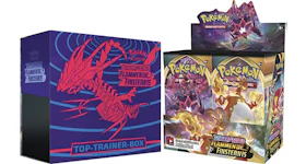 Pokémon TCG Schwert & Schild Flammende Finsternis Top Trainer Box/Booster Box 2x Bundle