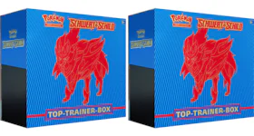 Pokémon TCG Schwert & Schild Top Trainer Box (Blau) 2x Lot