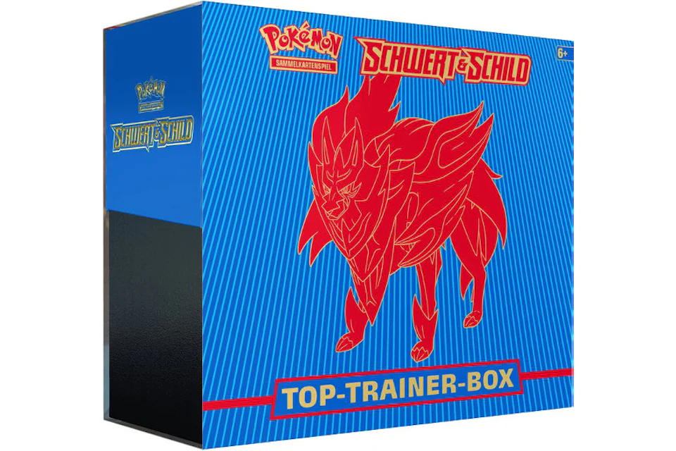Pokémon TCG Schwert & Schild Top Trainer Box (Blau)