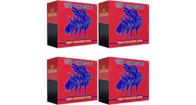Pokémon TCG Schwert & Schild Top Trainer Box (Rot) 4x Lot