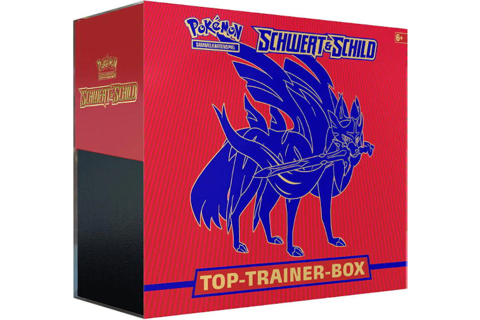 Pokémon TCG Schwert & Schild Top Trainer Box (Rot)