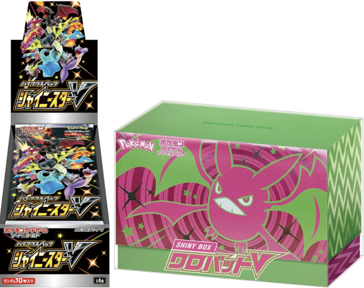 Pokemon Tcg Sword Shield Shiny Star V And Shiny Crobat V Box Bundle Pokemon Tcg Sword Shield Shiny Star V And Shiny Crobat V Box Bundle