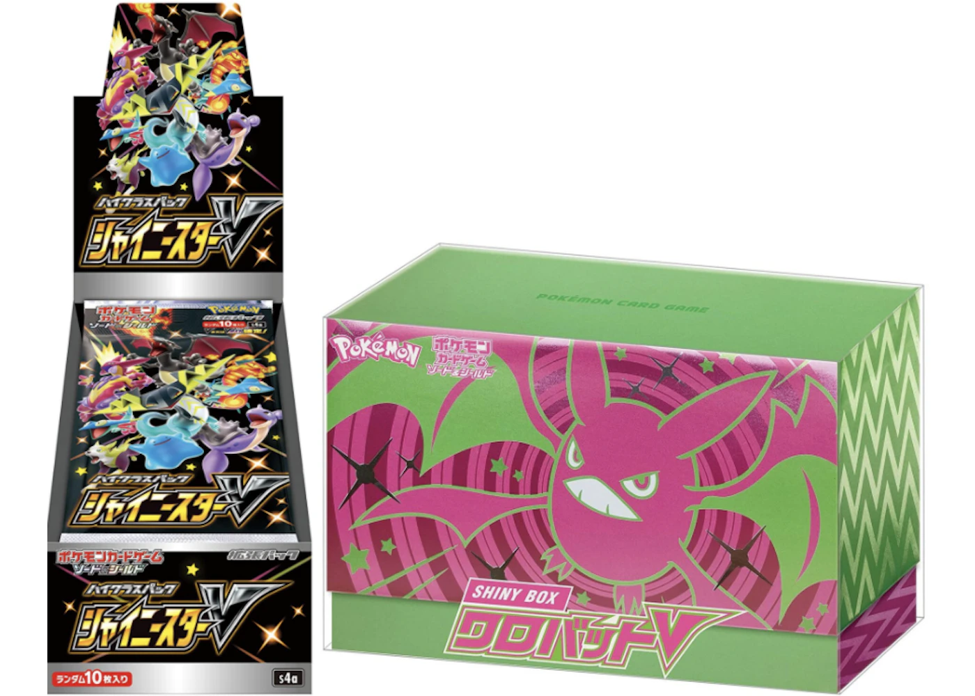 Pokmon TCG Sword & Shield Shiny Star V and Shiny Crobat V Box Bundle (Japanese) - US Pokmon TCG Sword & Shield Shiny Star V and Shiny Crobat V Box Bundle (Japanese) - US
