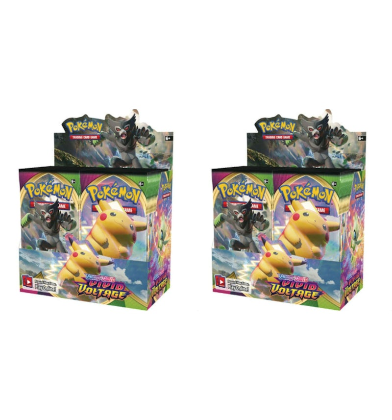 2020 Pokemon TCG Sword & Shield Vivid Voltage Booster Box 2X Lot - US 2020 Pokemon TCG Sword & Shield Vivid Voltage Booster Box 2X Lot - US