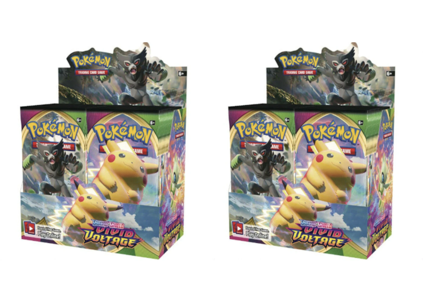 2020 Pokemon TCG Sword & Shield Vivid Voltage Booster Box 2X Lot - US 2020 Pokemon TCG Sword & Shield Vivid Voltage Booster Box 2X Lot - US
