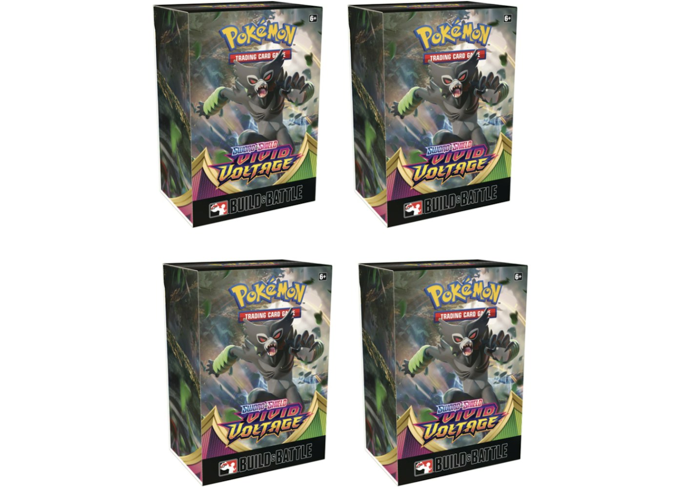 Pokemon Tcg Sword Shield Vivid Voltage Build Battle Box Pre Release 4x Lot Pokemon Tcg Sword Shield Vivid Voltage Build Battle Box Pre Release 4x Lot