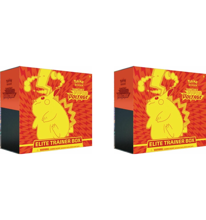 2020 Pokemon TCG Sword & Shield Vivid Voltage Elite Trainer Box 2x Lot - US 2020 Pokemon TCG Sword & Shield Vivid Voltage Elite Trainer Box 2x Lot - US