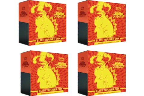 2020 Pokemon TCG Sword & Shield Vivid Voltage Elite Trainer Box 4x Lot - US 2020 Pokemon TCG Sword & Shield Vivid Voltage Elite Trainer Box 4x Lot - US