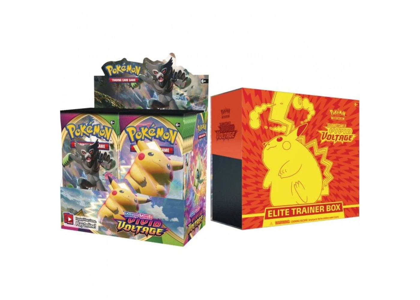 2020 Pokemon TCG Sword & Shield Vivid Voltage Elite Trainer Box and Booster Box Bundle - GB 2020 Pokemon TCG Sword & Shield Vivid Voltage Elite Trainer Box and Booster Box Bundle - GB