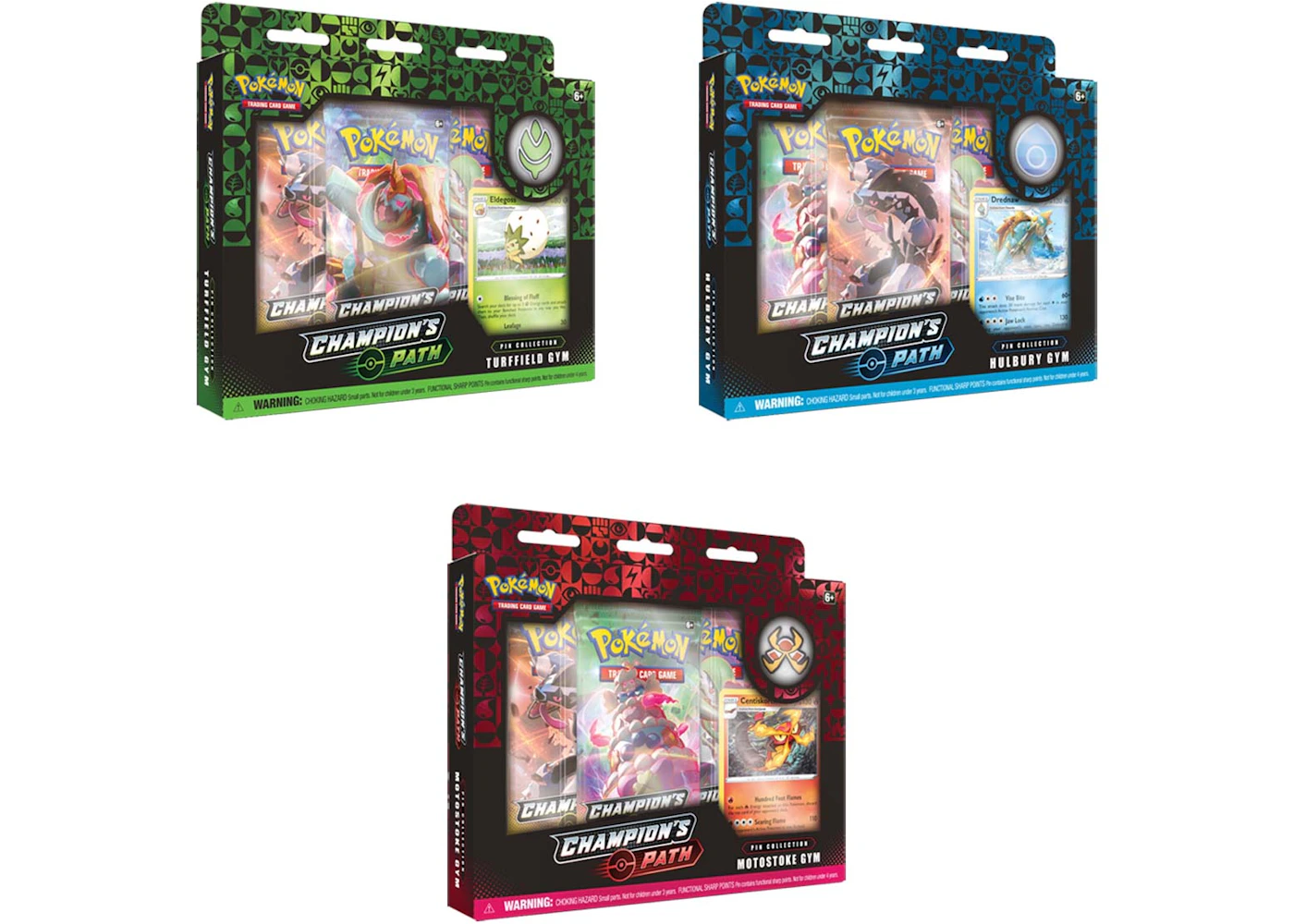 2020 Pokemon TCG Sword and Shield Champion's Path Pin Collection ...